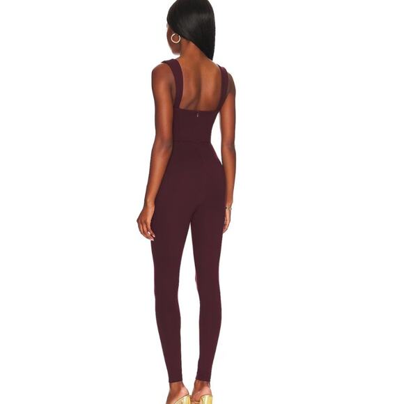 Lovers & Friends Scarlett Jumpsuit in Burgundy NWOT Size Small - Picture 3 of 3